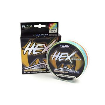 Fujin Hex Braid 4x 300 mt Multicolor Pe İp Misina