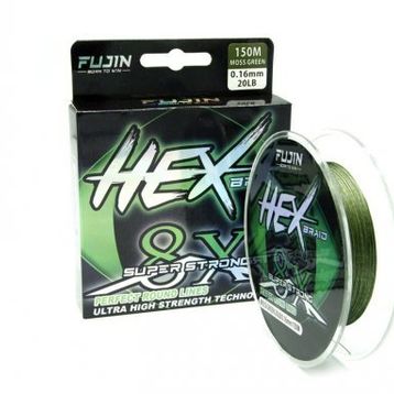 Fujin Hex Braid 8x 150MT 0,16 mm Moss Green Pe İp Misina