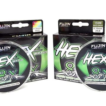 Fujin Hex Braid X8 Moss Green Pe 150 mt 0,16 mm İp Olta Misinası