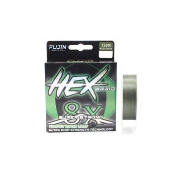 Fujin Hex Braid X8 Moss Green Pe 150 mt 0,16 mm İp Olta Misinası