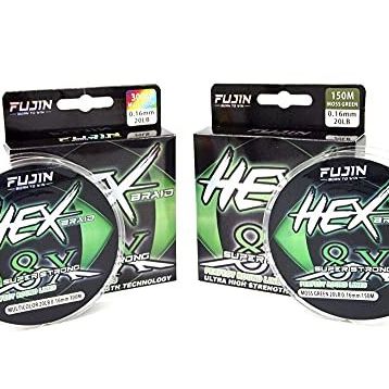 Fujin Hex Braid X8 Moss Green Pe 150 mt 0,16 mm İp Olta Misinası