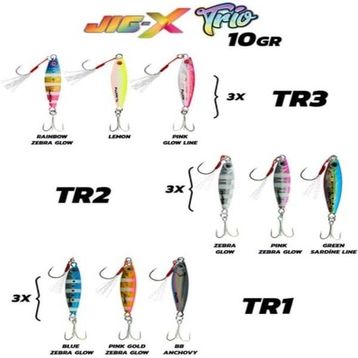 Fujin Jig-x Trio 10 gr TR2 3'lü Micro Jig
