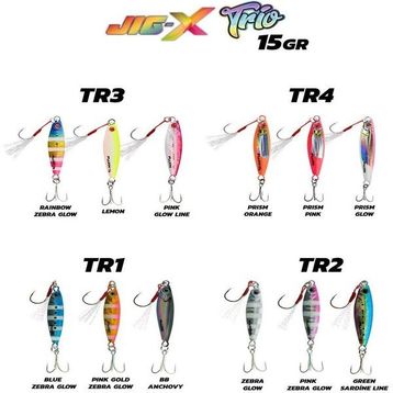 Fujin Jig-x Trio 15 gr TR2 3'lü Micro Jig