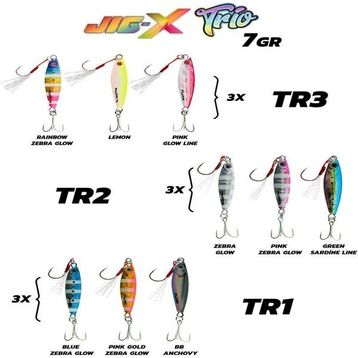 Fujin Jig-x Trio 7 gr TR2 3'lü Micro Jig