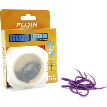Fujin Mad Worm 9 cm LRF Silikonu Glow Mor Yem