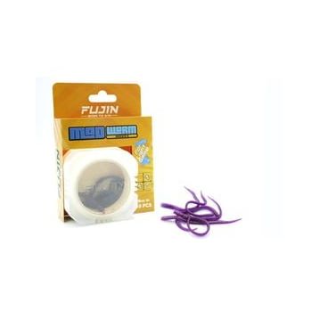 Fujin Mad Worm 9 cm LRF Silikonu Glow Mor Yem