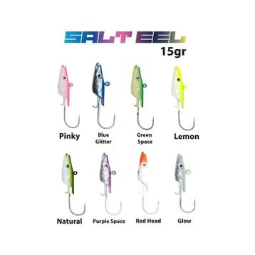 Fujin Salt Eel 15 gr Jighead 020 Red Head Olta İğnesi