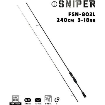 Fujin Sniper 240 cm 3-18 gr Light Spin Kamış