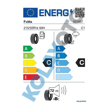 Fulda 215/55 R16 93H Kristall Control Hp 2 Kış Lastiği