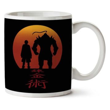 Full Metal Alchemist Red Background Baskılı Kupa