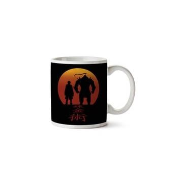 Full Metal Alchemist Red Background Baskılı Kupa
