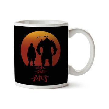 Full Metal Alchemist Red Background Baskılı Kupa