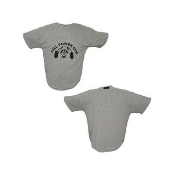 Full Power Gym Beyaz Siyah Çizgili Ragtop Spor T-shirt