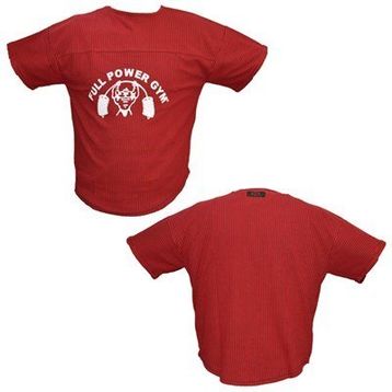 Full Power Gym Ragtop Kırmızı Siyah Çizgili T-shirt
