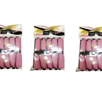 Fumo Sünger Pembe 3x10'lu Bigudi