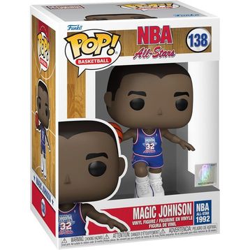 Funko 59373 NBA Legends Magic Johnson 1991 Blue NBA All Star Uniform Pop Figür