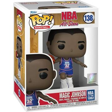Funko 59373 NBA Legends Magic Johnson 1991 Blue NBA All Star Uniform Pop Figür