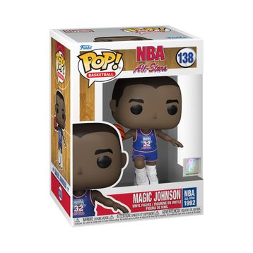 Funko 59373 NBA Legends Magic Johnson 1991 Blue NBA All Star Uniform Pop Figür