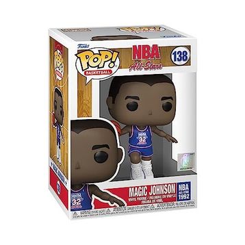 Funko 59373 NBA Legends Magic Johnson 1991 Blue NBA All Star Uniform Pop Figür
