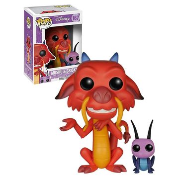 Funko POP Disney Mulan Mushu & Cricket Figür
