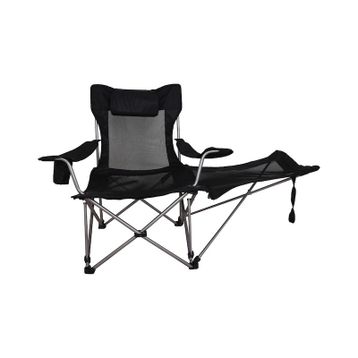 Funky Chairs Lazy 3 Plus Siyah Yatabilen Kamp Sandalyesi
