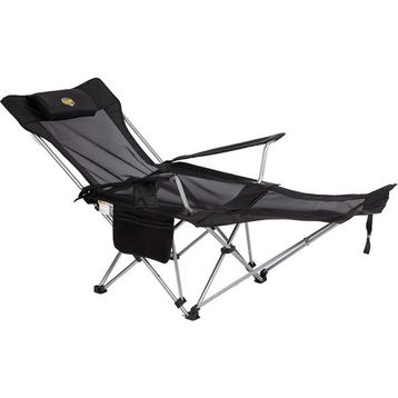 Funky Chairs Lazy 3 Plus Siyah Yatabilen Kamp Sandalyesi