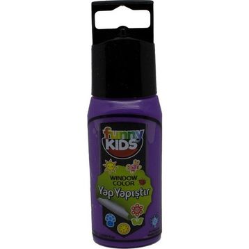 Funny Kids 7504 60 CC Mor Yap Yapıştır Cam Boyası
