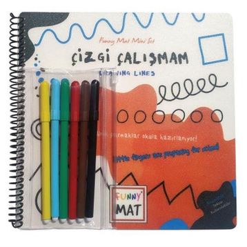 Funny Mat Çizgi Çalışmam Kalemli Mini Set - Akademi Çocuk