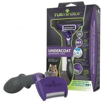 Furminator Longhair Cat Large Uzun Tüylü Kediler İçin Tarak