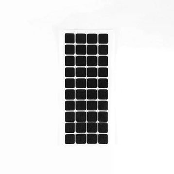 Furndiy 20x20 mm Siyah 40 Parça Kendinden Yapışkanlı Kare Keçe
