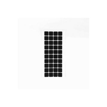 Furndiy 20x20 mm Siyah 40 Parça Kendinden Yapışkanlı Kare Keçe