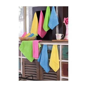 Fushia 12 Adet Magic Towel Microfiber Havlu Seti