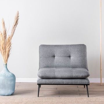 Futon Martin Gri Tekli Koltuk