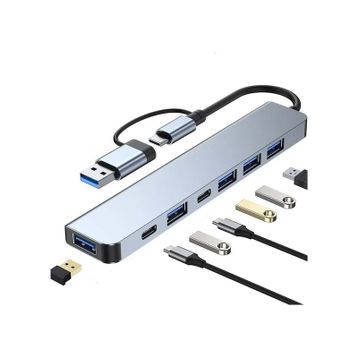 Gabble GAB-TY701 TYPE-C TO 3.0 7 IN 1 USB + HDTV 4K Çevirici