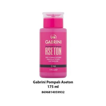 Gabrini 175 ml Çilekli Pompalı Aseton