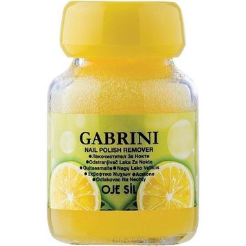 Gabrini 75 ml Limon Oje Sil Cam Şişe Süngerli Aseton