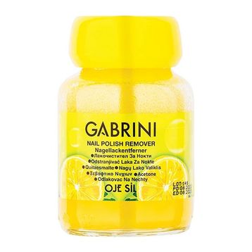Gabrini 75 ml Limon Oje Sil Cam Şişe Süngerli Aseton