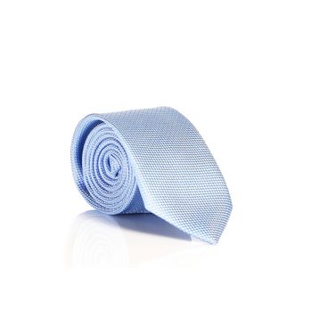 Gaffy DDK-10 Açık Mavi Slim Fit Düz Renk Dokuma Kravat