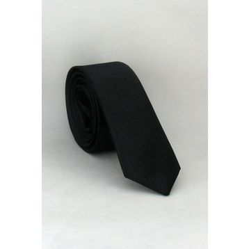 Gaffy USS-01 Siyah Ultra Slim Fit Düz Renk Saten Kravat