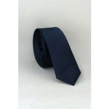 Gaffy USS-03 Lacivert Ultra Slim Fit Düz Renk Saten Kravat