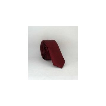 Gaffy USS-04 Bordo Ultra Slim Fit Düz Renk Saten Kravat