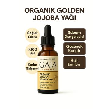 Gaia Organic Organik Golden 30 ml Jojoba Yağı