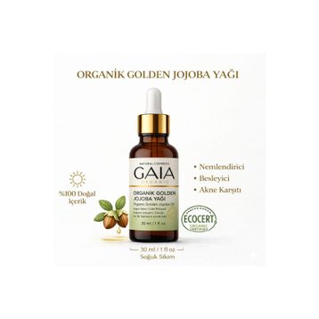 Gaia Organic Organik Golden 30 ml Jojoba Yağı