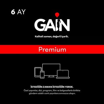 Gain Premium 6 Aylık Abonelik