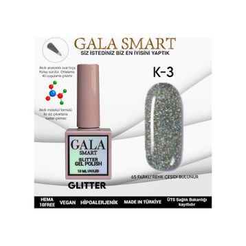 Gala 10 ml K-03 Smart Glitter Kalıcı Oje