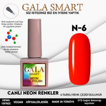 Gala Smart 10 ml N6 Neon Kalıcı Oje