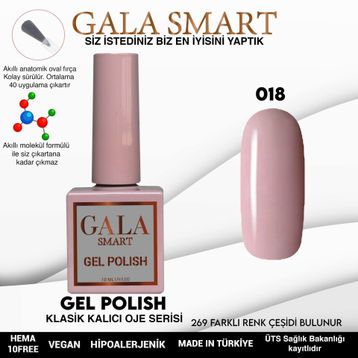 Gala Smart 10 ml NO:018 Classic Kalıcı Oje