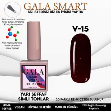 Gala Smart 10 ml V15 Vitraj Kalıcı Oje