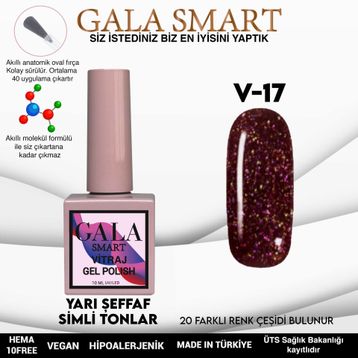 Gala Smart 10 ml V17 Vitraj Kalıcı Oje