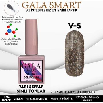 Gala Smart 10 ml V5 Vitraj Kalıcı Oje